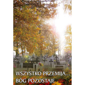 Plakat na Wszystkich Świętych