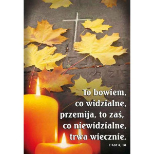 Plakat na Wszystkich Świętych