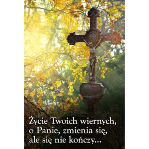 Plakat na Wszystkich Świętych