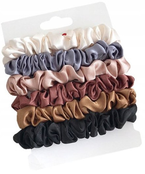Gumka GUMKI do włosów FROTKA scrunchies 6 sztuk