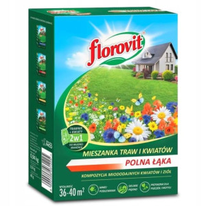 FLOROVIT Polna Łąka Trawa z kwiatami ziołami 40m2