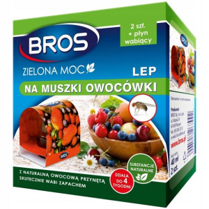 BROS Lep na MUSZKI owocowe PUŁAPKA KLEJOWA 2 szt.
