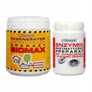 Udrażniacz DRENAŻU BioMax +UDRAŻNIACZ RUR Enzymix