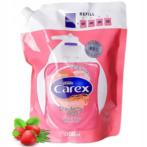 TRUSKAWKOWE Mydło w PŁYNIE Carex DELIKATNE ZAPAS