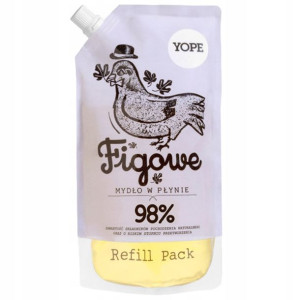 Zapas Nawilżające mydło w płynie YOPE Figa Refill
