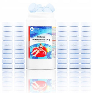 CHLOR do BASENU 1kg multi TABLETKI 20g Chlorox 50s