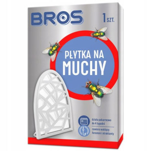 BROS płytka na muchy wabiąca atraktant na 4 tyg.