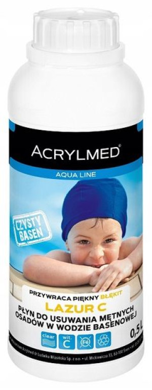 Lazur C - usuwa mętne osady 0,5 l Acrylmed