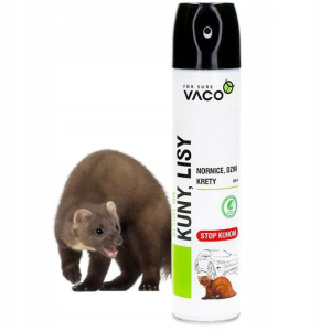 VACO SPRAY na KUNY LISY KRETY Odstrasza KUNY