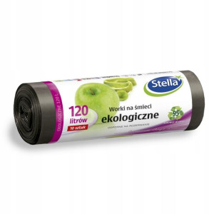 Stella Worki na śmieci Ekologiczne LDPE 120L 10 s.