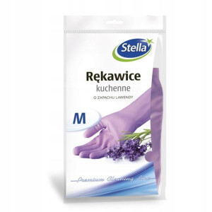 Stella Rękawice kuchenne Gumowe Lawenda M para