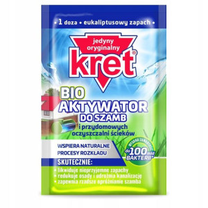 Bakterie do SZAMBA SASZETKA KRET Bio Aktywator 25g