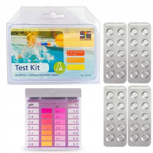 TEST wody BASENOWEJ Tester do BASENU SPA CHLOR pH