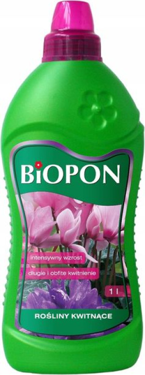Nawóz Płynny Biopon Do Roślin Kwitnących Wzrost 1l