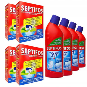 Septifos do szamba Aktywator do Szamba + Żel 4 zes
