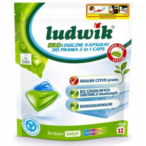 LUDWIK EKO Kapsułki do Prania Białego KOLOR BIODEG