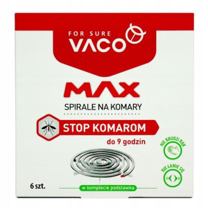VACO Spirale na komary meszki MAX do 9 godzin 6 sz
