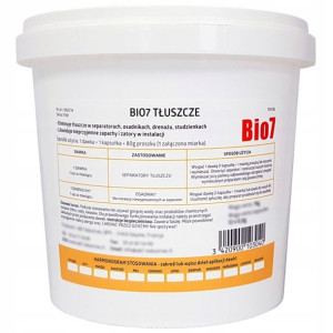 Bio7 Tłuszcze Redukcja Tłuszczów Oczyszczalnia 1Kg
