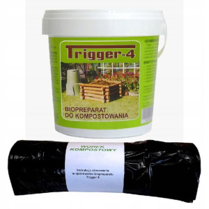 Trigger-4 Bakterie Dobry Kompost 1kg + Worek 120L