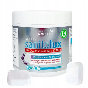 SanitoLUX Lawendowe Tabletki do oczyszczalni 16 s.