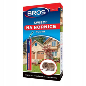 BROS świece na nornice Foger zwalczanie nornic 3 s