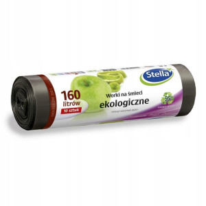 Stella Worki na śmieci Ekologiczne LDPE 160L 10 sz