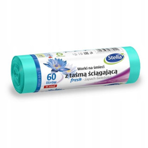 Stella Worki na śmieci z taśmą Fresh zapach 60L 10