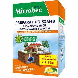 Microbec ultra Bakterie do szamba eko 900+300 cytr