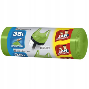 Jan Niezbędny Worki Związywane Zapach Zielone 35L