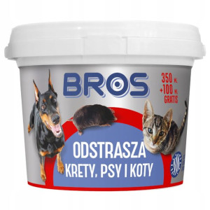 BROS odstrasza krety, psy i koty 450 ml