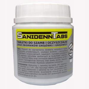 Tabletki Do Szamba Sanidenn Tabs 24 Bakterie Bio