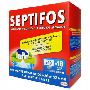 SEPTIFOS w SASZETKACH do SZAMBA Aktywator