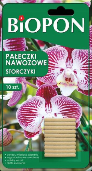 Biopon Pałeczki nawozowe do Storczyków 10 sztuk