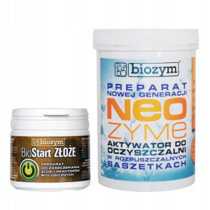 Biostart Złoże + Neozyme Bakterie Do Oczyszczalni