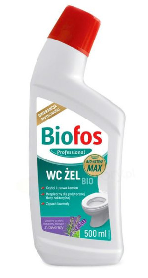 BIOFOS Żel WC 500 ml lawenda oczyszczalnia szambo