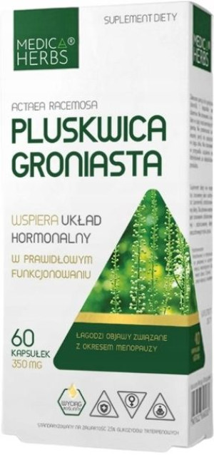 MEDICA HERBS PLUSKWICA GRONIASTA 60kaps. Menopauza