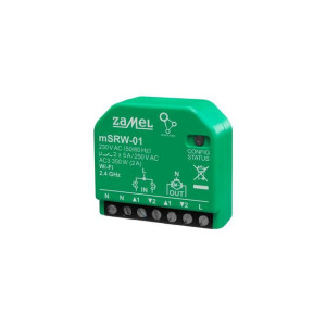 Sterownik rolet Wi-Fi dopuszkowy mSRW-01 w obudowie mini SUPLA Zamel