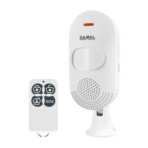 Sterowany pilotem mini alarm ZAM-400 z wbudowaną syreną