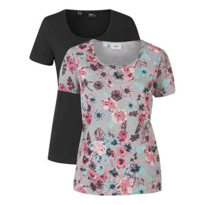 Bonprix 2 Sztuki Bawełniane Koszulki T-shirty 44-46 929468