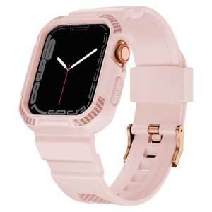 Pasek + etui Kingxbar CYF106 2w1 Apple Watch 4/5/6/7/SE/8 40/41mm różowe