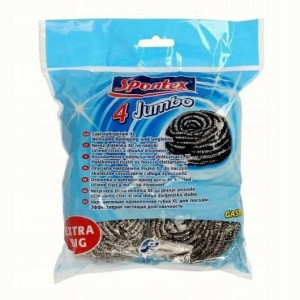 Spontex Zmywak Spiralny Inox Jumbo 4szt 00397..
