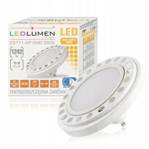 Żarówka LED GU10 ES111 AR111 15W=100W 1521lm CCD Ciepła LEDLUMEN