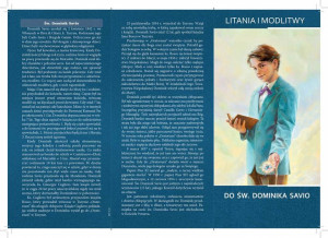 Litania i Modlitwy do Św. Dominika Savio (25 szt)