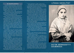 Litania i Modlitwy do Św. Bernadetta Soubirous (25 szt)