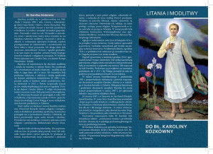 Litania i Modlitwy do Bł. Karolina Kóźkówna (25 szt)