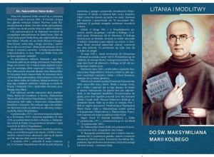 Litania i Modlitwy do Św. Maksymiliana Kolbe (25 szt)