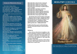 Koronka i Modlitwy do Miłosierdzia Bożego (25 szt)