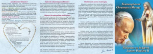 Folderek - Różaniec ze świętym Janem Pawłem II (25 szt)