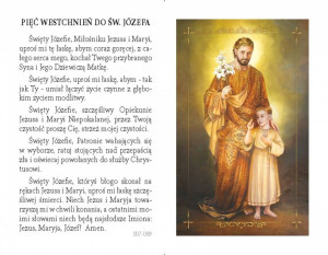 Folderek - Modlitwy do Świętego Józefa (25 szt)