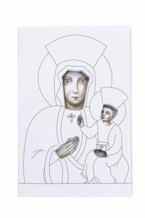 Składana kolorowanka z Matką Bożą Częstochowską (25 szt)